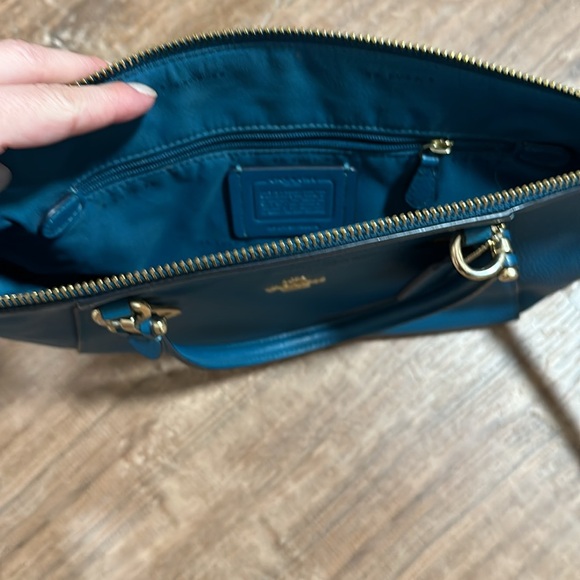 Coach Teal Purse - Picture 2 of 6